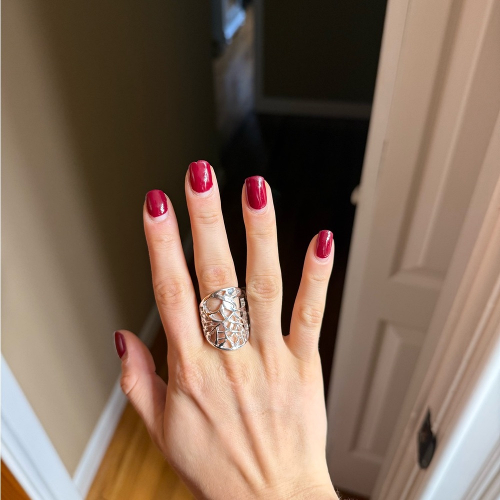 NWT Silver Geometric Ring